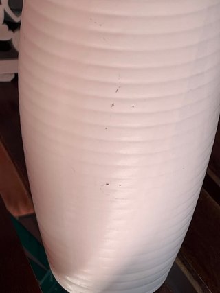 Jarrón Blanco Cerámica Decorativo