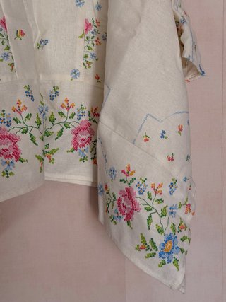 Top Zara Tirantes Bordado Floral Talla S