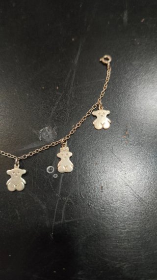 Pulsera de Plata de ley 925 con Ositos