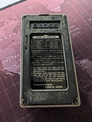 Boss BF-2, CS-2, Locobox ad-1..