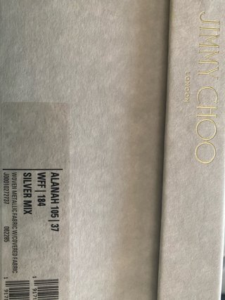 Sandalias Jimmy Choo Oro/Plata Talla 37