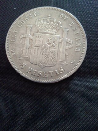 5 Pesetas Plata Alfonso XIII 1890 M S M