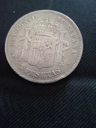 5 Pesetas Plata Alfonso XIII 1890 M S M