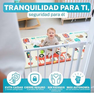 Barrera seguridad bebé/mascota 75-82 cm