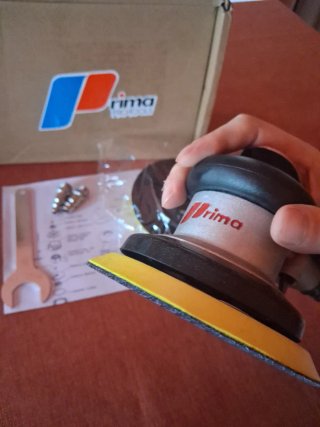 Levigatrice orbitale pneumatica Prima auto ××