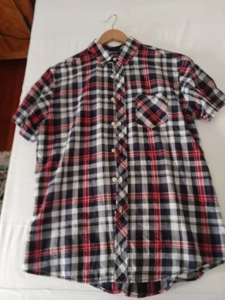 Camisa de cuadros hombre