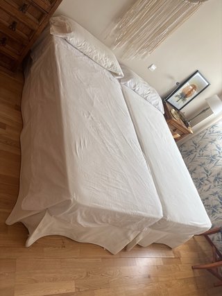 Conjunto bases tapizadas y colchones 90x200