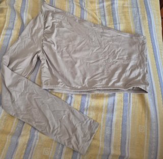 Top asimétrico manga larga gris Talla M