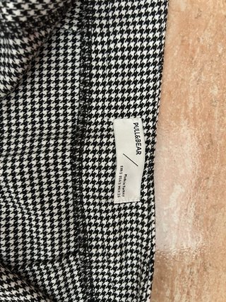 Falda Pull and Bear estampado pata de gallo