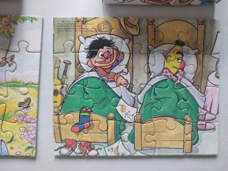 Puzzles Barrio Sésamo 20 piezas años 80