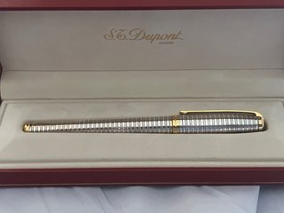 Bolígrafo S.T. Dupont Plata y Oro