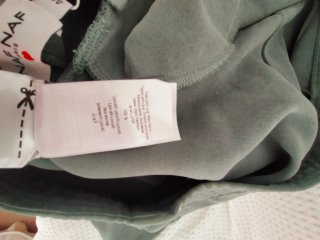 Pantalón palazzo Naf Naf verde talla 42
