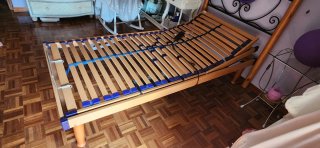 Cama articulada con cabecero y colchón látex