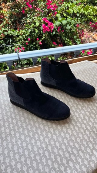 Botines Spanish Ballerinas ante azul marino