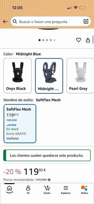Mochila Ergobaby Adapt Porteo