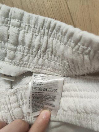 Pantaloncini tuta H&M bianchi