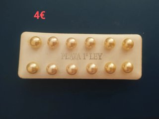 Pendientes perla plata 1ª ley