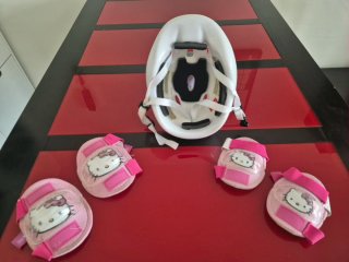 Set Protecciones Hello Kitty Niña