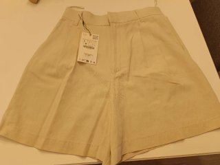 Bermudas Zara Beige Talla S