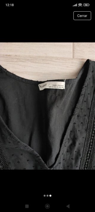 Blusa negra manga larga