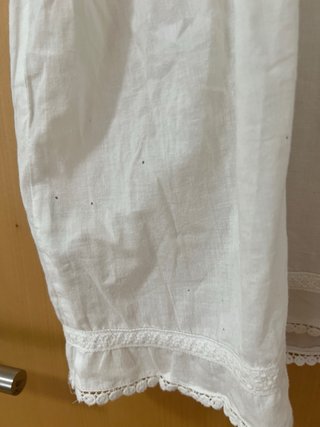 Blusa Stradivarius blanca crochet