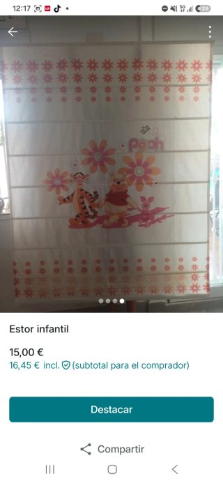 Estor infantil Winnie the Pooh