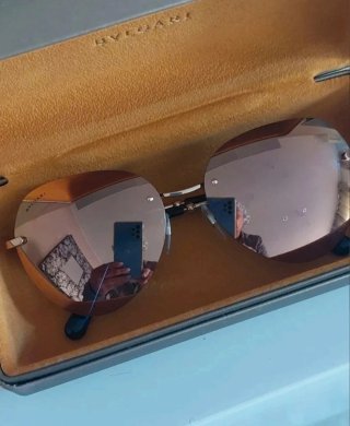 Gafas de Sol Bulgari Rosas y Doradas
