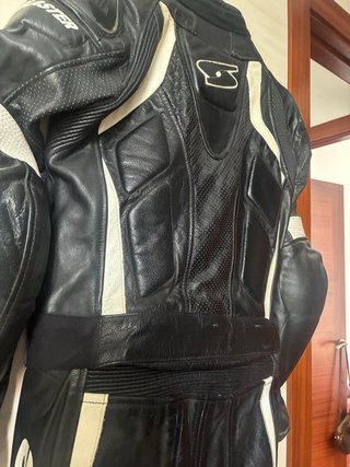 Mono Spyke sportbike negro y blanco mujer talla 40