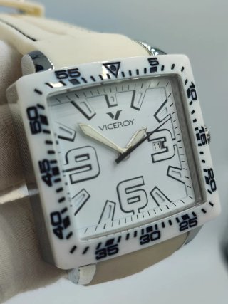 Reloj Viceroy Unisex Blanco y Plateado