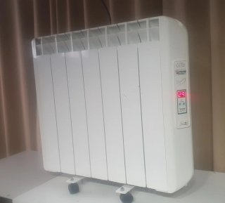 Juego 3 radiadores eléctricos blancos