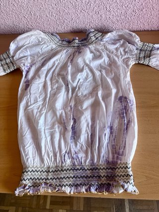 Blusa Desigual bordada talla S.Con diseño Tie-dye