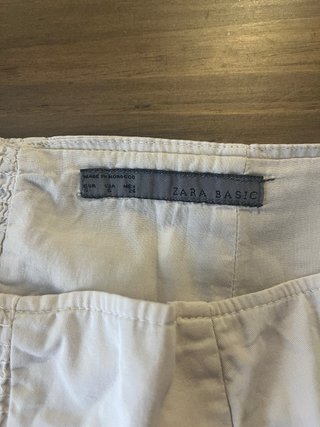 Falda Zara Talla S Beige Elástica