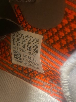 Adidas Yeezy Boost 350 V2 Gris Naranja
