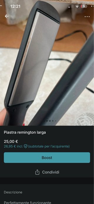 Piastra Remington Larga