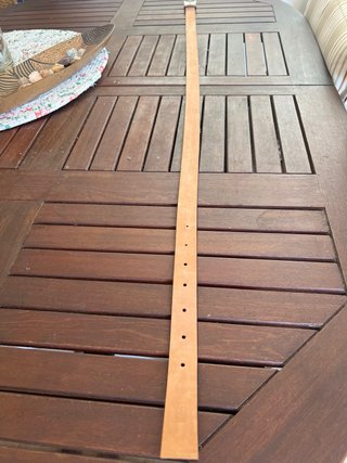 Cinturón Montblanc Piel Negro y Plata 125 cm