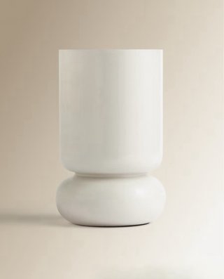 Mesita de noche Ikea askvoll madera y blanco