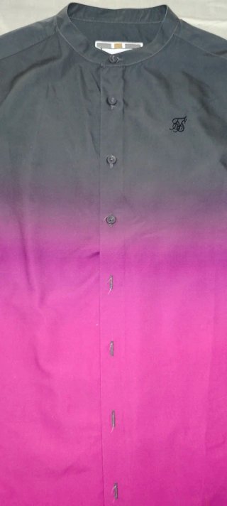 Camisa Silksilk degradado gris a rosa