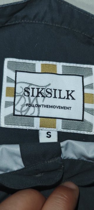 Camisa Silksilk degradado gris a rosa