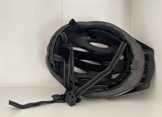 casco bicicleta ciclismo gris rojo talla M