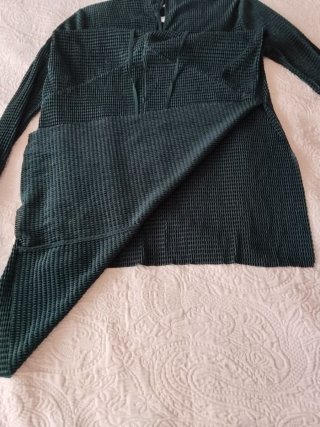 Blusón Zara verde botella