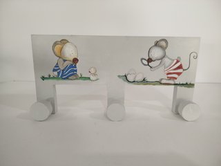 Lote Percheros Infantiles Ositos Corazón