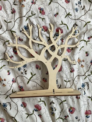 Árbol Joyero de Madera / Organizador de Joyas