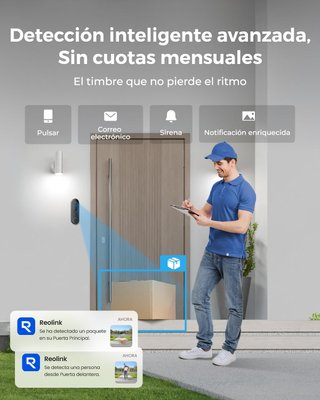 Timbre Inteligente Reolink 2K WiFi Cámara