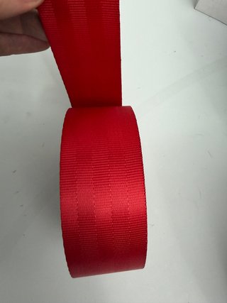 Cinturón de seguridad color rojo 6m