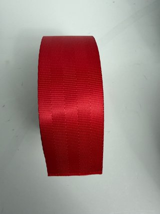 Cinturón de seguridad color rojo 6m