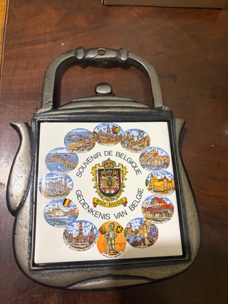 Salvamanteles decorativo Bélgica tetera