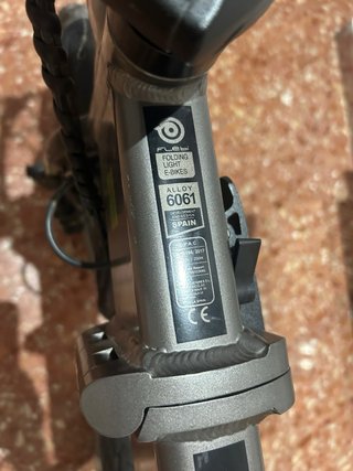 Bicicleta Eléctrica Plegable Gris Flebi Supra 4.0