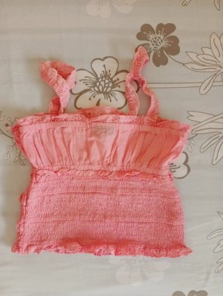 Top rosa Topshop algodón talla única