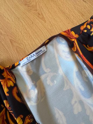 Body Zara Estampado Barroco Talla S