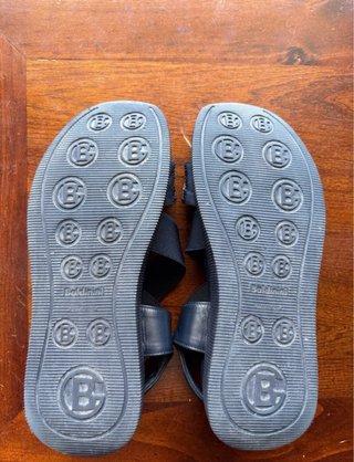 Sandalias Baldinini Negras con Brillantes